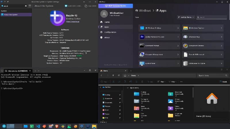 ⭐️ #软件 #工具 #开源💻 WinBoat - 在 Linux 上无缝集成运行 Windows 应用▎软件平台