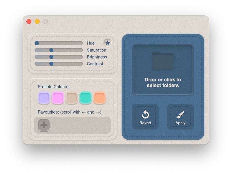 #软件 #工具 #开源😅 FolderPaint - macOS 文件夹着色工具▎软件功能