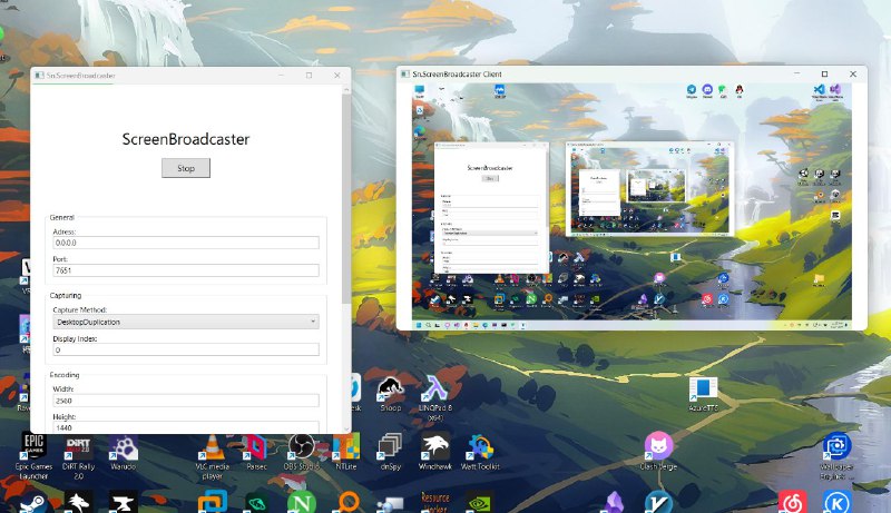 #GitHub #工具 #辅助📱 ScreenBroadcaster - 屏幕共享和远控工具▎项目功能
