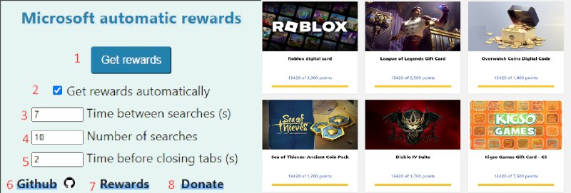 #软件 #插件 #工具 #开源🪟 Microsoft Automatic Rewards - 自动化完成 Microsoft Rewards 搜索任务并赚取微软奖励积分▎软件平台