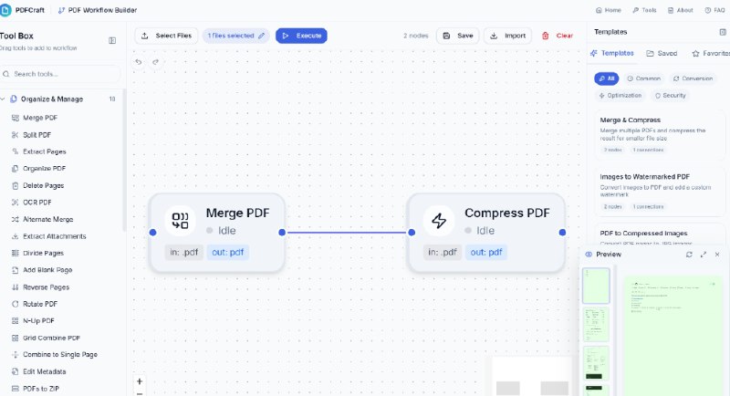 ⭐️ #网站 #工具⚙ PDFCraft - 一套功能全面的 PDF 工具▎网站介绍