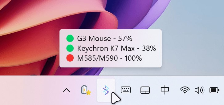 ⭐️ #软件 #工具 #开源🛜 BlueGauge - 蓝牙设备电池电量查看工具▎软件平台