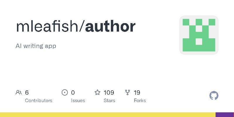 ⭐️ #软件 #小说 #AI🔗 Author - 面向小说作者的 AI 辅助创作工具▎软件平台