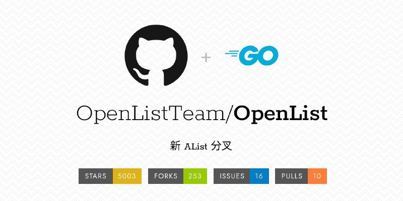 #GitHub #网盘 #工具😀 OpenList - 基于 Alist 项目 Fork 开发的支持多存储的文件列表程序▎项目介绍