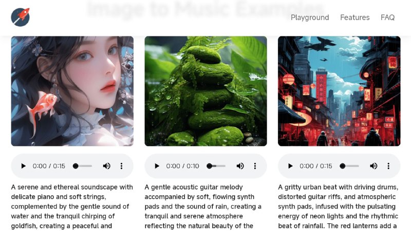 #网站 #趣站 #音频 #工具 #AI🎵 Image to Music - 在线 AI 图像转音乐工具▎网站功能