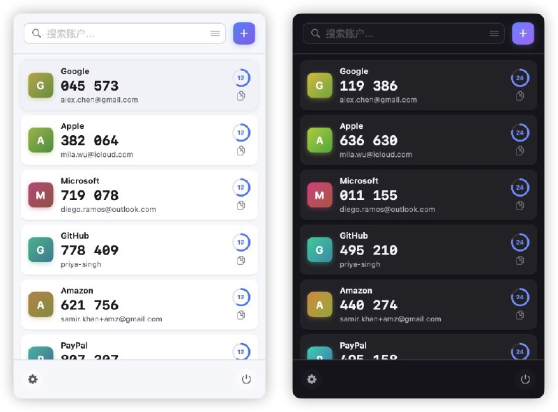 ⭐️ #软件 #工具🔑 Keyden - macOS 菜单栏 TOTP 身份验证器▎软件平台