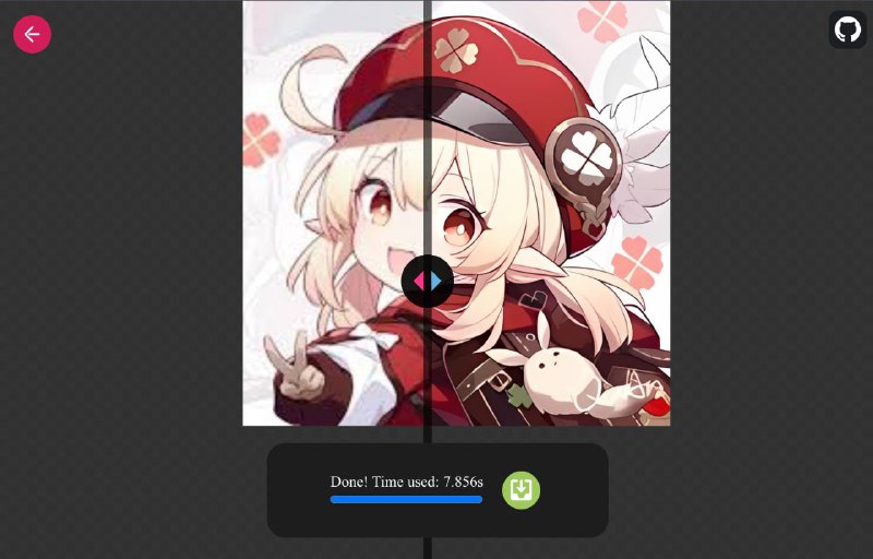 #网站 #图像 #工具 #开源🖼 web-realesrgan - 浏览器本地图像超分辨率工具▎网站功能