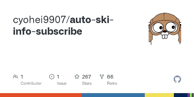 ⭐️ #GITHUB #工具💬 Auto Ski Info Subscribe - X (Twitter) 推文监控系统▎项目介绍