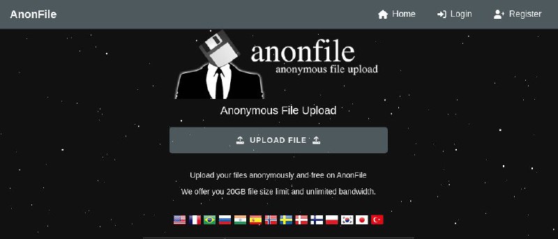 #网站 #传输🗃 AnonFile - 匿名不限速不限大小文件网盘▎网站介绍