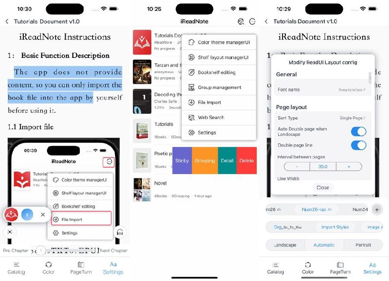 #软件 #电子书 #阅读器📕 爱阅记 - 高度可定制的阅读器和笔记应用▎软件功能