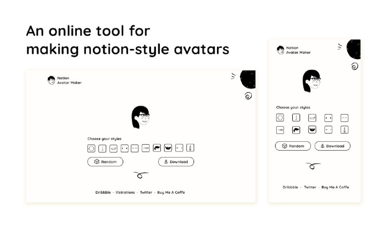 🎨 Notion Avatar Maker⚙ 网站介绍