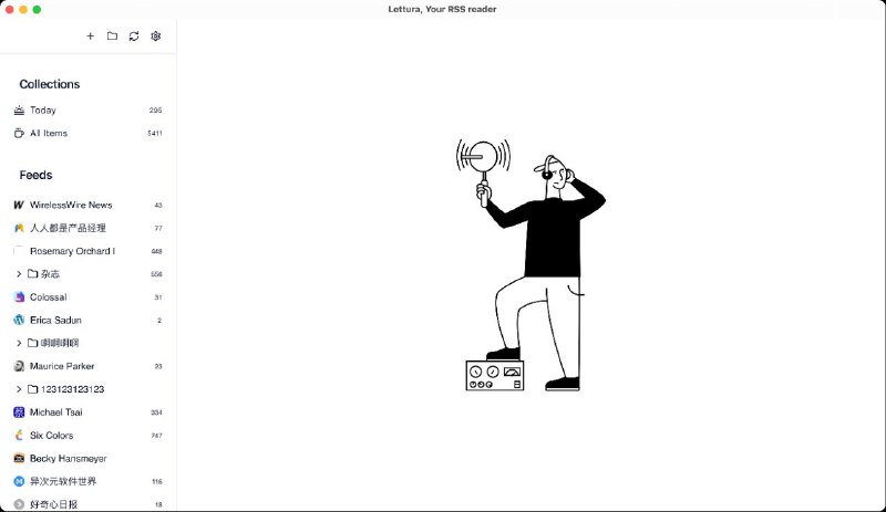 📃 Lettura - 免费开源 RSS 阅读器GitHub   ｜   下载   ｜   官网#Windows #macOS是一款免费开源源阅读器，闪电般的性能满足强大的用户体验