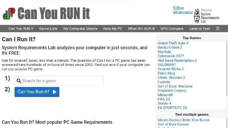 #网站 #工具🎮 Requirements Test▎网站功能