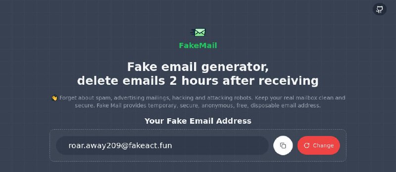 #网站 #开源 #邮箱📬 Fake Mail - 免费的临时电子邮件服务▎网站介绍