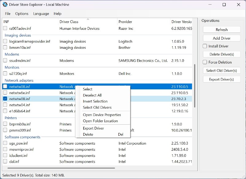 ⭐️ #软件 #工具🪟 Driver Store Explorer - Windows 驱动程序存储查看、管理和清理工具▎软件平台