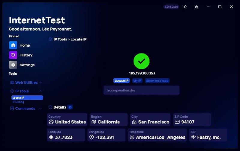 #软件 #工具 #开源📶 InternetTest - Windows 网络检测工具▎软件平台