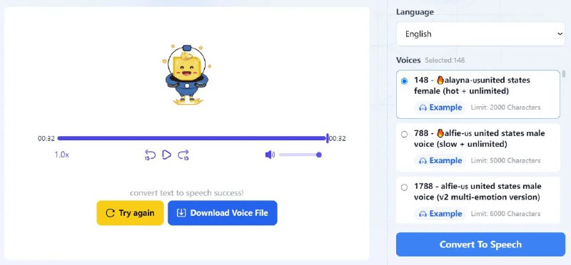 #网站 #TTS🗣 Text to Speech.im - 在线免费文本转语音▎网站功能