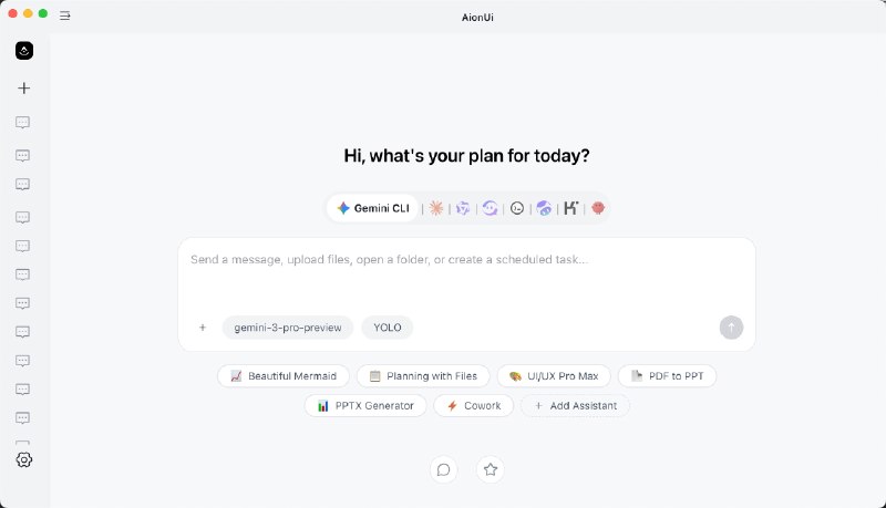 ⭐️ #软件 #工具 #AI🤖 AionUi - 跨平台桌面 AI 协作工具▎软件平台