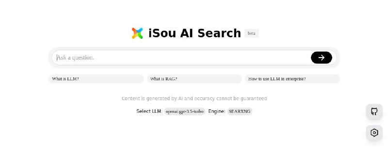 #GitHub #AI #搜索引擎❔ Search with AI - 一个基于 AI 大语言模型的开源对话式搜索引擎▎项目功能