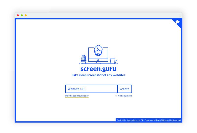 #网站 #工具 #开源🔮 Screen Guru - 开源网页屏幕截图工具▎网站功能
