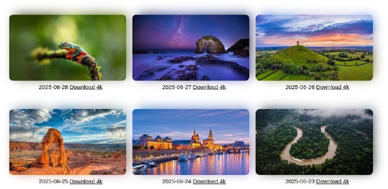 #网站 #壁纸 #开源🌐 必应壁纸 - Bing 每日精选壁纸下载网站▎网站介绍