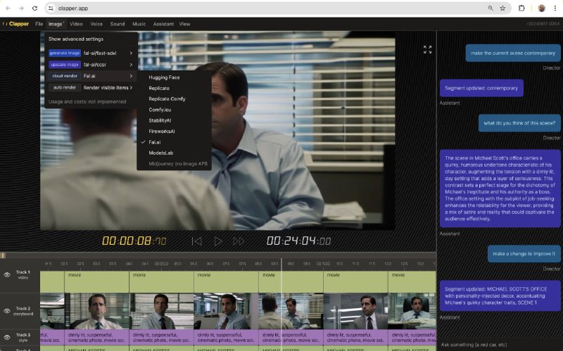 #GitHub #AI #视频 #剪辑 #工具🎬 Clapper - 免费开源 AI 视频创作和编辑器▎项目功能
