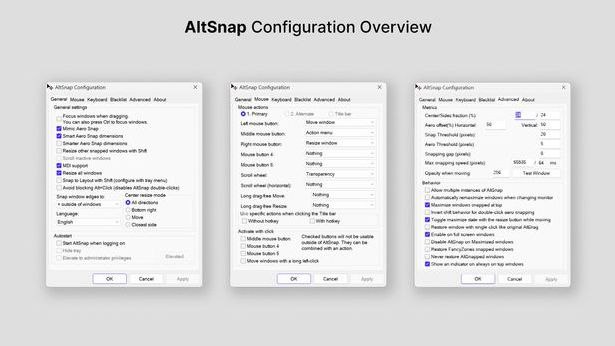 #软件 #工具 #开源↖️AltSnap - 按住 Alt 轻松管理 Windows 窗口▎软件平台