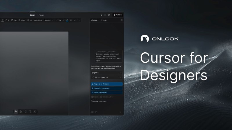 #软件 #工具 #开源🔧 Onlook - 开源、视觉优先的代码编辑器▎软件平台