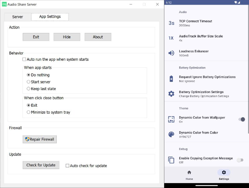 #软件 #传输 #音频 #开源🎧 Audio Share - 将计算机音频共享到安卓设备▎软件功能
