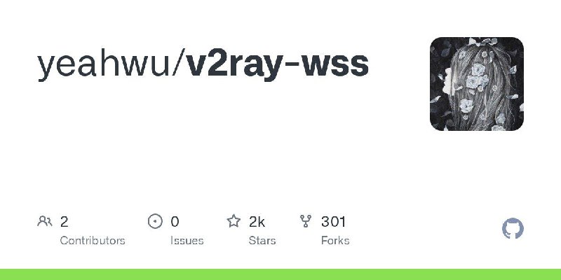📂 #Github #脚本⚙ v2ray-wss▎项目功能