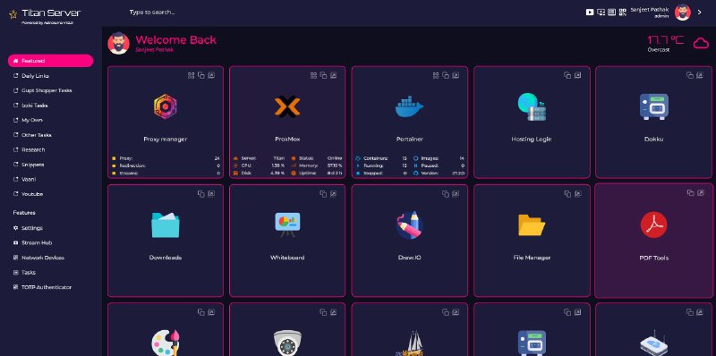 #GitHub #工具⚙️ Astroluma - 功能丰富的自托管仪表盘▎项目功能