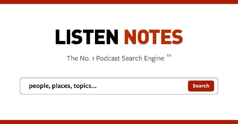 📂 #网站 #音频🎙 Listen Notes▎网站功能
