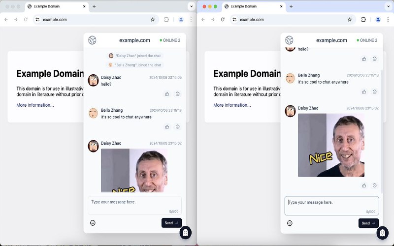 #插件 #工具 #开源💬 WebChat - 在任何网站上与任何人聊天▎插件功能