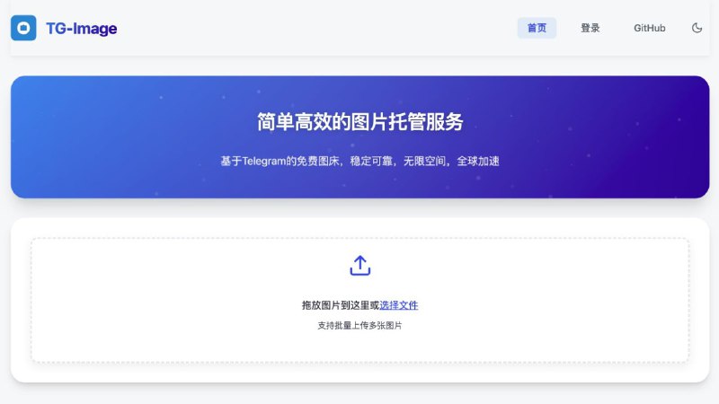 #GitHub #图床✈️ TG-Image 云端图床 - 基于 Telegram 的现代化云端图片托管服务▎项目介绍