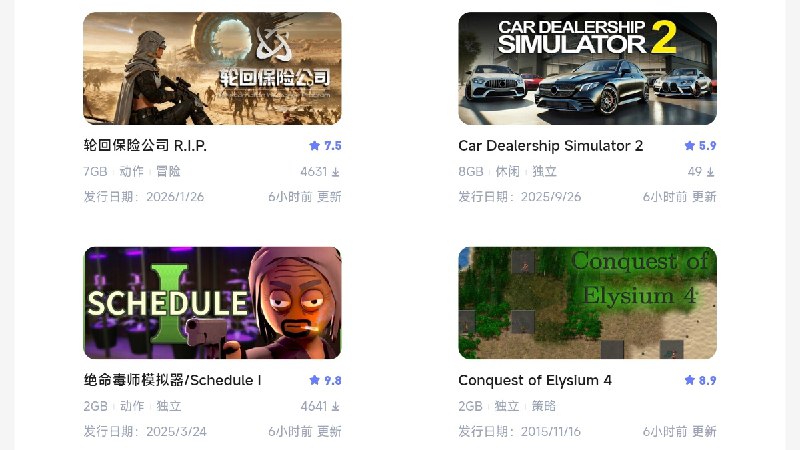 ⭐️ #网站 #游戏🎮 机地 - PC 单机 3A 大作和破解手游下载站▎网站介绍