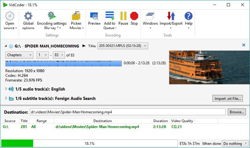 #软件 #工具 #开源💿 VidCoder - Windows 开源 DVD/蓝光翻录和视频转码工具▎软件平台