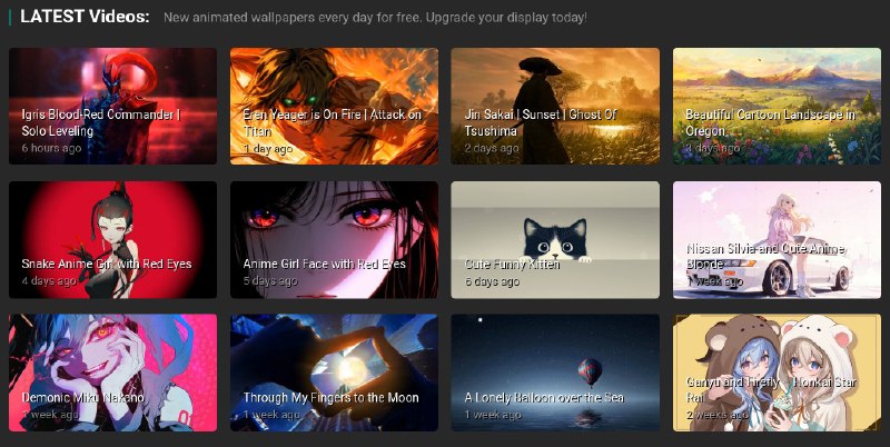 #网站 #壁纸🖼 LiveWallpapers4Free - 免费 PC 4K/8K 动态壁纸下载站▎网站介绍