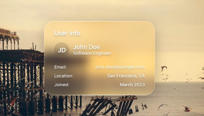 #GITHUB #工具🍎 Liquid Glass React - 使用 React 实现的 Apple Liquid Glass 液态玻璃效果▎项目介绍