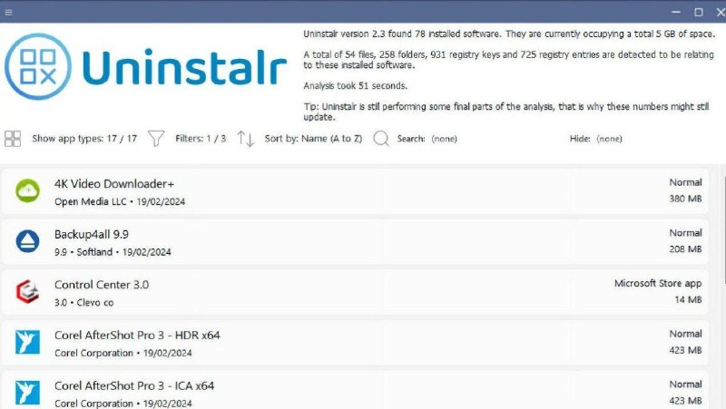 #软件 #工具🗑 Uninstalr - 强大快速的 Windows 卸载工具▎软件功能