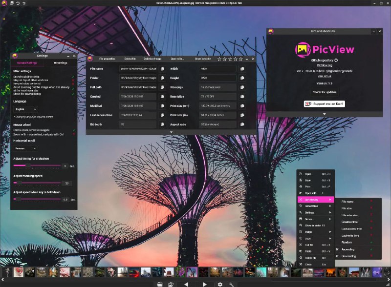 #软件 #图像 #工具 #开源😀 PicView - 一款开源多功能 Windows 图像查看器⚙ 软件功能
