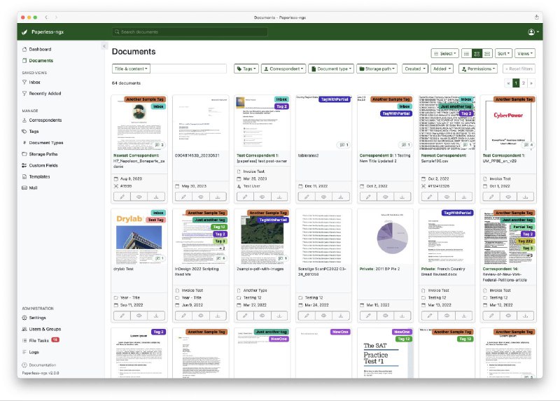 #GitHub #工具📂 Paperless-ngx - 开源文档管理系统 ▎项目功能