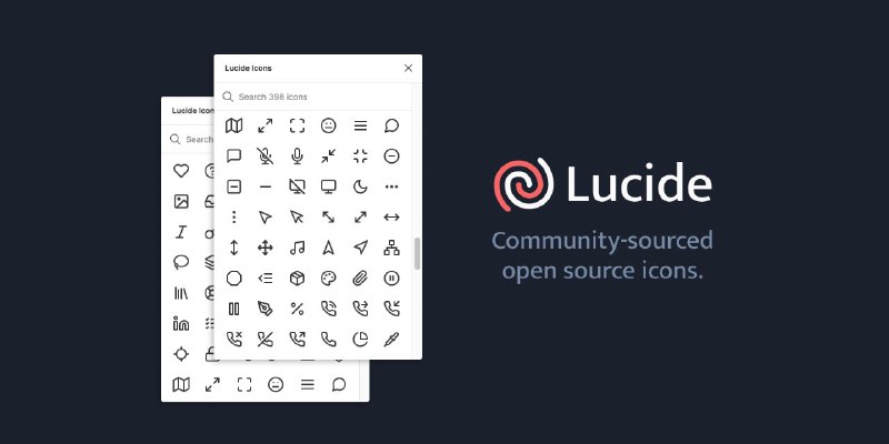 #网站 #图标 #开源🗂 Lucide - 精美的开源矢量图标库▎网站介绍