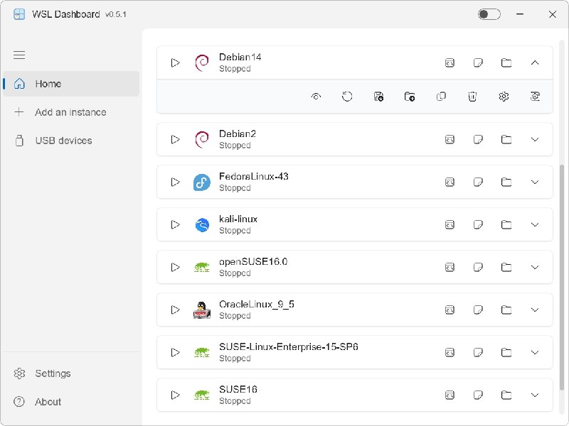 ⭐️ #软件 #工具👩‍💻 WSL Dashboard - 现代、高性能且轻量级的 WSL 实例管理面板▎软件平台