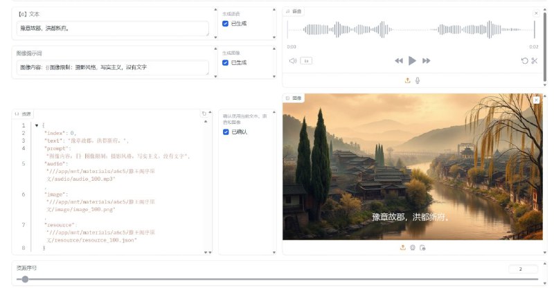 #GitHub #AI #工具 #视频🖥 auto-video-generateor - 自动视频生成器▎项目功能