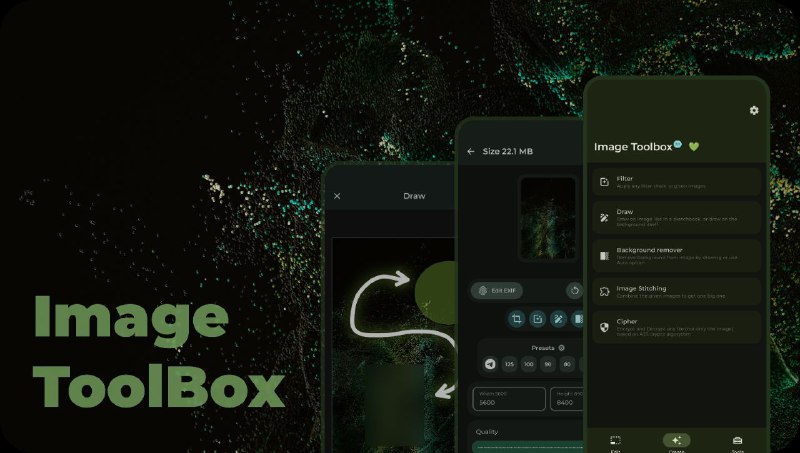 #软件 #图像 #工具 #开源🖼️ Image Toolbox - 一款功能强大的开源图片编辑器▎软件功能